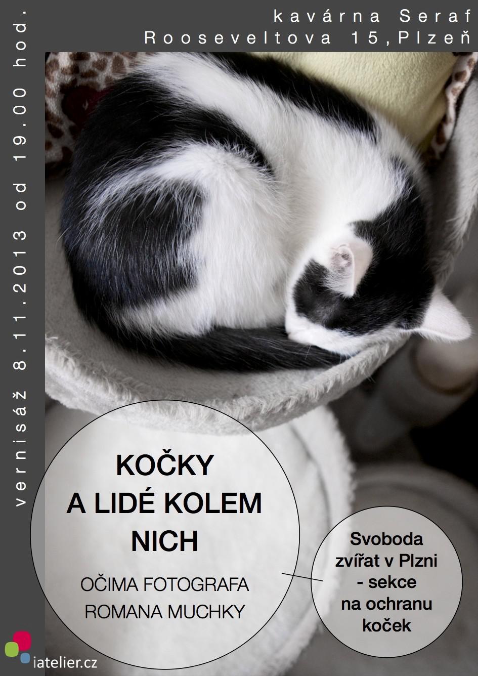 Pozvánka na výstavu fotografií & # 8222; Mačky a ľudia okolo nich & # 8220;