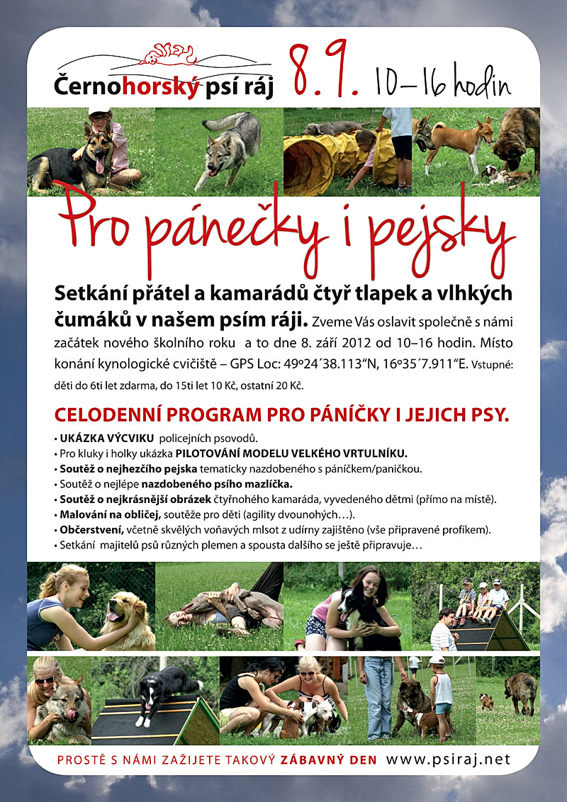 Pozvánka: Akcia pre pánov a ich psíkmi na začiatok školského roka